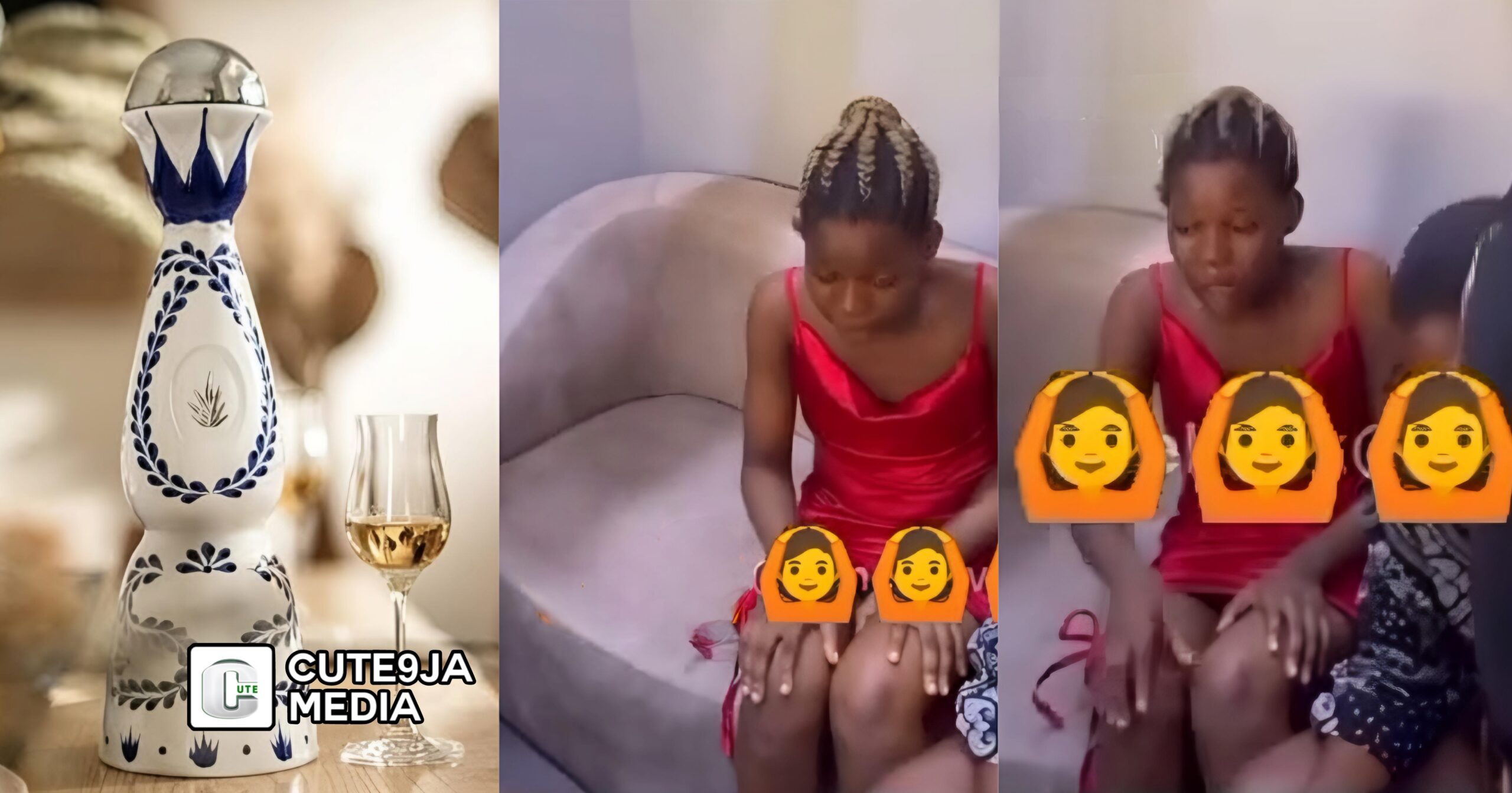 “She go work as cleaner for 5yrs ni” – Nigerian lady mistakenly drinks ₦1.3 million Azul, thought it was ₦1,300 (Watch)