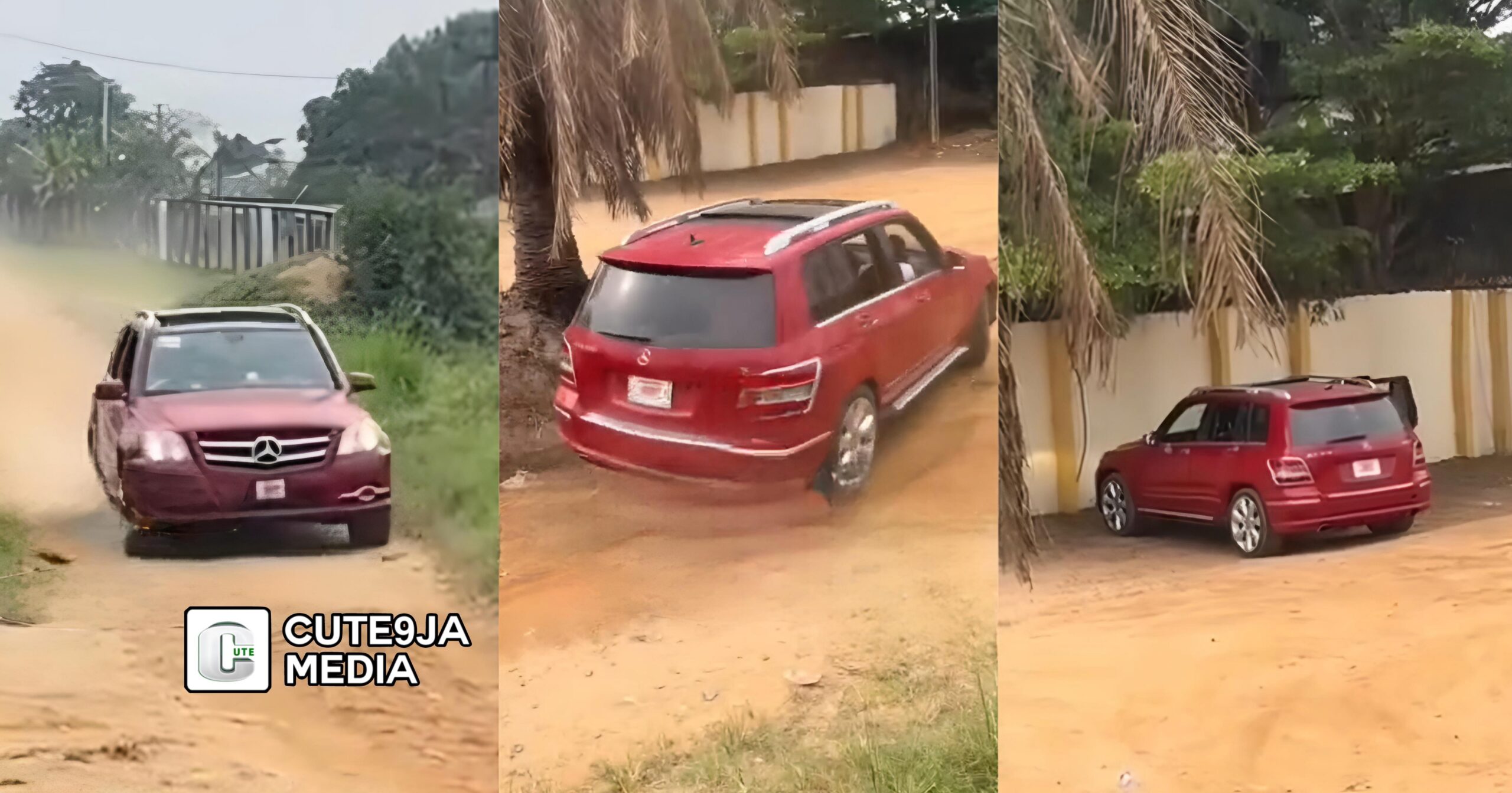 “Pablo Goes to school” – Drama as SS3 student buys Benz worth millions, drives it to school (Watch)